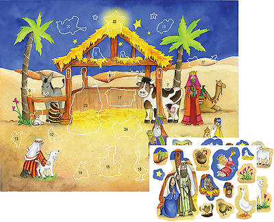 Picture of Starlit Stable Advent Calendar with Stickers
