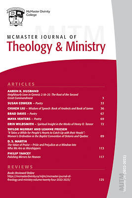 Picture of McMaster Journal of Theology and Ministry