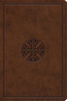 Picture of ESV Study Bible, Personal Size (Trutone, Brown, Mosaic Cross Design)