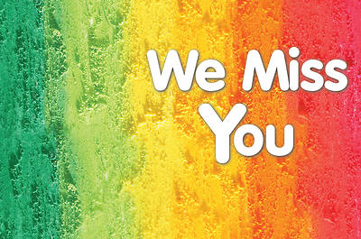 Celebrate Wonder We Miss You! Postcard (Pkg of 25)