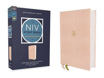 NIV Study Bible, Fully Revised Edition (Study Deeply. Believe Wholeheartedly.), Cloth Over Board, Pink, Red Letter, Comfort Print