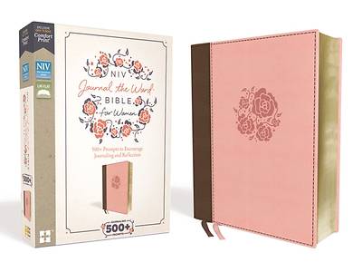 NIV Journal the Word Bible for Women, Leathersoft, Pink, Red Letter Edition, Comfort Print