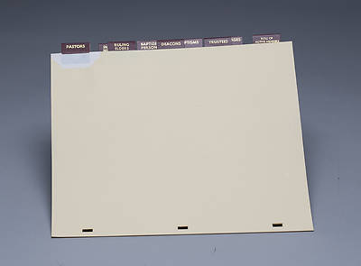 Picture of Westminster Church Register - Category Index Tabs