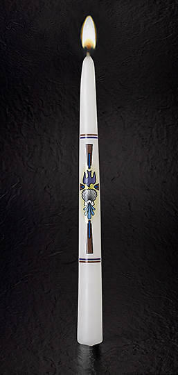 Picture of Shell & Dove Baptism Candle