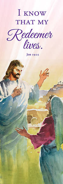 Picture of I Know That My Redeemer Lives Easter 2' x 6' Fabric Banner