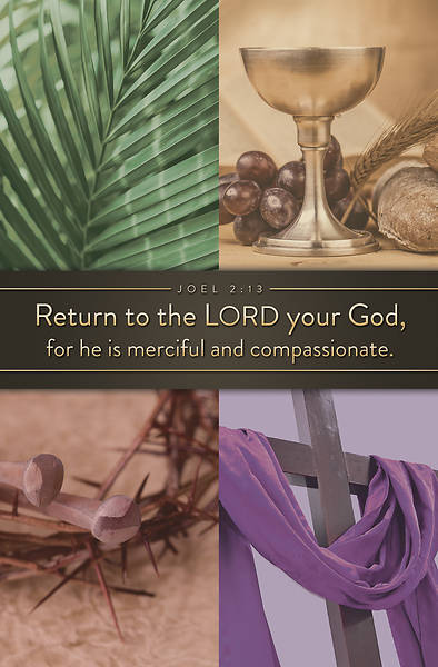 Return To The Lord Your God Lent Bulletin (Package of 100)