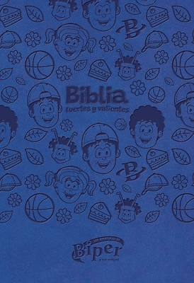 Picture of Biblia Biper Y Sus Amigos, Fuertes Y Valientes (Nbla), Leathersoft, Azul, Palabras de Jesús En Rojo, Comfort Print