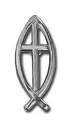 Picture of Fisherman's Cross Pewter Lapel Pin