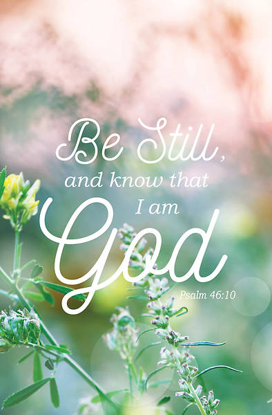 Picture of Know I Am God General Regular Size Bulletin