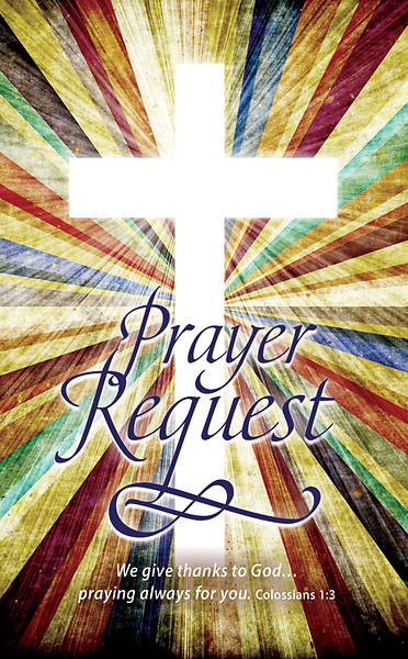 Prayer Request 3 x5 Pew Cards