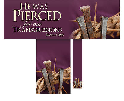 He Was Pierced Lent 3 Piece Altar Set