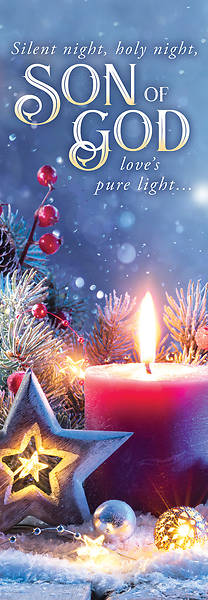 Picture of Silent Night, Holy Night Banner 2x6 Vinyl