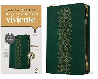 Picture of Biblia Ultrafina Ntv de Ziper, Con Filament (Sentipiel, Verde Esmeralda, Índice, Letra Roja)