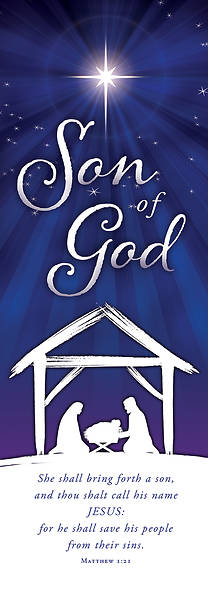 Picture of Son of God Christmas Banner 2 x 6 Fabric