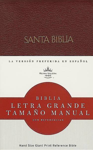 Picture of Rvr 1960 Biblia Letra Grande Tamano Manual, Rojizo Imitacion Piel Con Indice