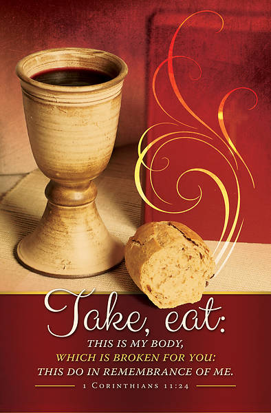 Picture of Take, Eat, This Is My Body (1 Corinthians 11:24) Communion Regular Bulletin