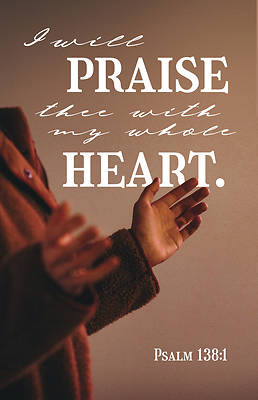 Picture of I Will Praise Worship Bulletin PKG 100