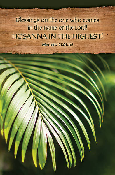 Picture of EXTRA Word Alive! Weekly Bulletin w/Message-Palm Sunday, Letter Size (Package of 25)