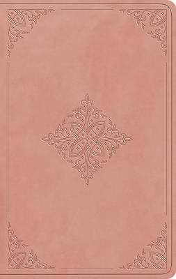 Picture of ESV Large Print Value Thinline Bible (Trutone, Blush Rose, Fleur-De-Lis Design)