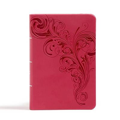 Picture of CSB Large Print Compact Reference Bible, Pink Leathertouch
