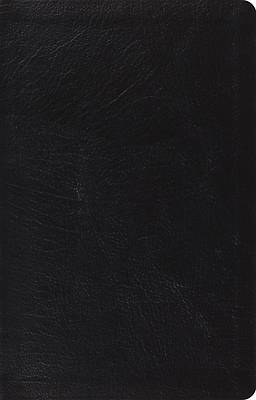 Picture of ESV Large Print Thinline Reference Bible, Red Letter (Genuine Leather, Black)