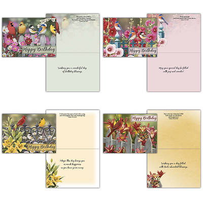 Birds Birthday Boxed Cards - Box of 12