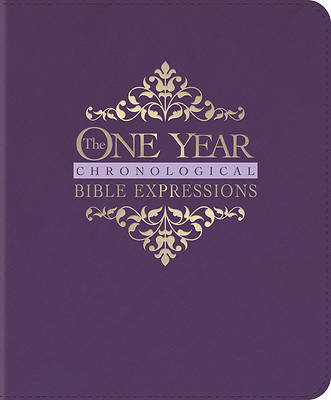 The One Year Chronological Bible Expressions (Leatherlike, Imperial Purple)