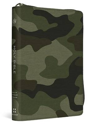 Picture of ESV Compact Bible (Canvas with Zipper, Camo Design)