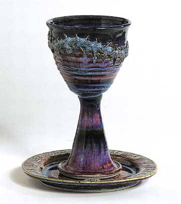 Crown of Thorns Earthenware Paten and Chalice