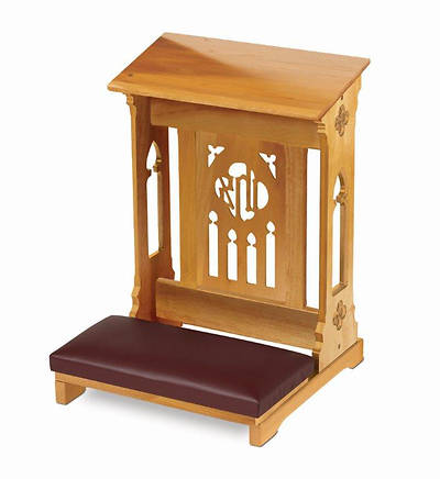Picture of Florentine Collection Padded Kneeler - Medium Oak Stain