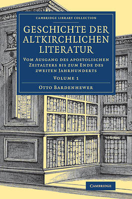 Picture of Geschichte Der Altkirchlichen Literatur