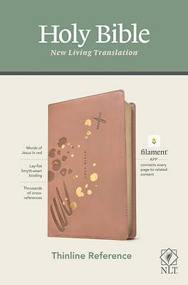 NLT Thinline Reference Bible, Filament Enabled Edition (Red Letter, Leatherlike, Pink)
