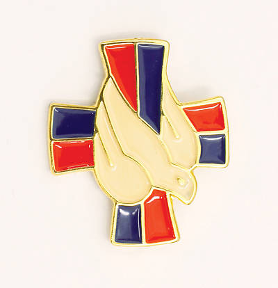 Picture of Confirmed in Christ Descending Dove Pin