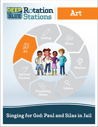 Picture of Deep Blue Rotation Stations: Singing for God: Paul and Silas in Jail - Art Station Download
