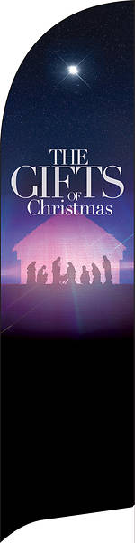 The Gifts of Christmas Advent Flag Banner