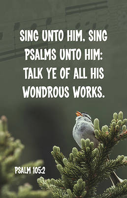 Picture of Sing Unto Him Worship Bulletin PKG 100