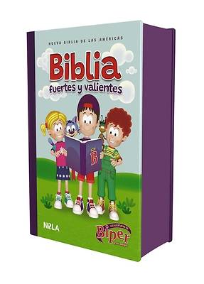 Picture of Biblia Biper Y Sus Amigos, Fuertes Y Valientes (Nbla), Tapa Dura, Palabras de Jesús En Rojo, Comfort Print