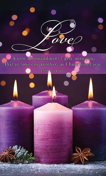 Picture of Banner Love a New Commandment Advent 3 x 5 Vinyl