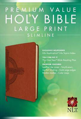 Picture of Premium Value Slimline Bible Large Print NLT, Cross