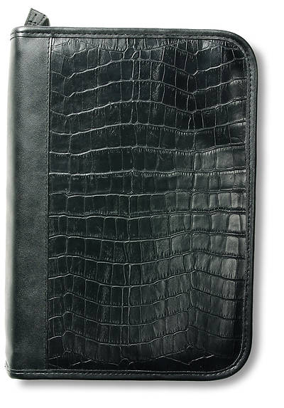 Picture of Alligator Leather-Look Organizer Black