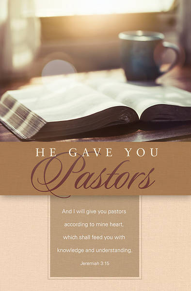 Picture of He Gave You Pastors Appreciation Regular Size Bulletin