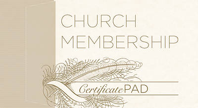 New Church Member Membership Certificate