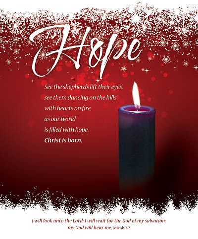 Picture of Hope Advent Week 1 Legal Size Bulletin