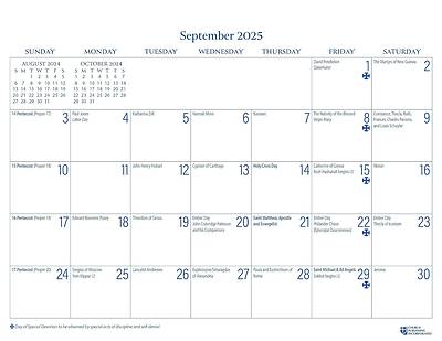 Picture of 2025 Parish Wall Calendar