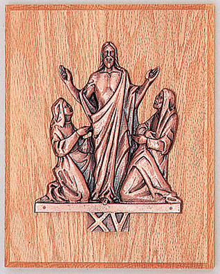 Koleys K379 The Resurrection Walnut Plaque Bronze