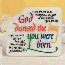 Picture of GOD DANCED MARBLE PLAQUE