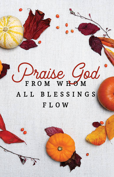 Picture of All Blessings Thanksgiving Regular Size Bulletin