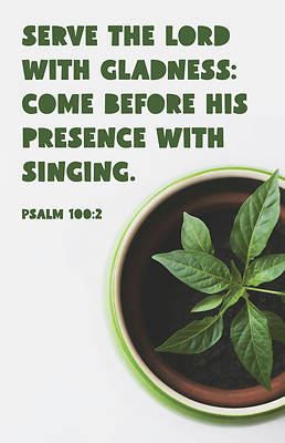 Picture of Serve the Lord with Gladness Worship Bulletin PKG 100