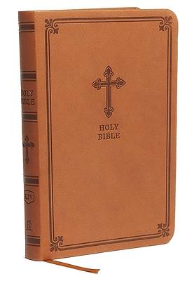 KJV Value Thinline Bible, Compact, Leathersoft, Brown, Red Letter Edition, Comfort Print