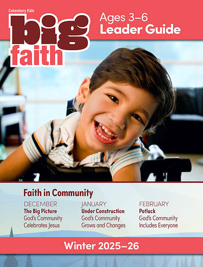 Picture of Cokesbury Kids Big Faith Winter 2025-26 Leader Guide Ages 3-6 Download